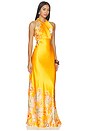view 2 of 3 Cozette Long Dress in Marigold Meadow