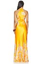 view 3 of 3 Cozette Long Dress in Marigold Meadow