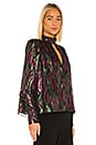 view 2 of 5 Tania Blouse in Black Rainbow