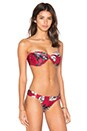 view 3 of 5 TOP BIKINI BANDA in Red Papillon