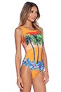 view 2 of 3 Fashion Show Thayna Swimsuit in Palm Tree Print