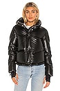 view 2 of 5 Faux Leather Athlete Jacket in Black