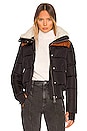 view 1 of 6 Sawyer Shearling Lined Jacket in Black & Saddle