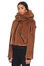 view 3 of 7 Faux Fur Nala Jacket in Caramel