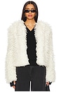 view 1 of 5 Kiki Faux Fur Jacket in Ivory