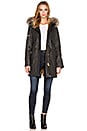 view 1 of 5 Tribeca Asiatic Raccoon Fur Jacket in Carbon