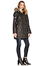 view 4 of 5 Tribeca Asiatic Raccoon Fur Jacket in Carbon