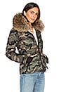 view 3 of 6 Camo Asiatic Raccoon Fur Freestyle Jacket in Olive Camo & Natural