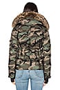 view 4 of 6 Camo Asiatic Raccoon Fur Freestyle Jacket in Olive Camo & Natural