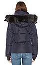 view 3 of 5 Jetset Jacket with Raccoon Fur in Navy & Charcoal