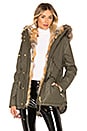 view 1 of 5 Mini Luxe Limelight Parka With Fur Lining in Army & Melange