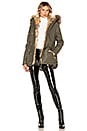 view 5 of 5 Mini Luxe Limelight Parka With Fur Lining in Army & Melange