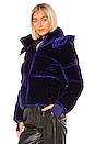 view 3 of 5 BLOUSON MATELASSÉ VELVET SYDNEY in Sapphire
