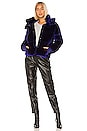 view 5 of 5 BLOUSON MATELASSÉ VELVET SYDNEY in Sapphire