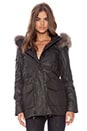view 2 of 5 Cabin Parka with Natural Asiatic Raccoon Fur in Carbon