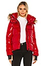 view 1 of 6 Fur Anabelle Puffer Jacket in Salsa & Natural