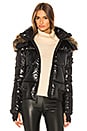 view 1 of 6 Dylan Detachable Fur Hood Puffer Jacket in Jet