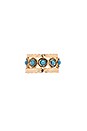view 1 of 4 Stone Stack Ring in Turquoise & Gold