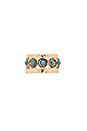 view 3 of 4 Stone Stack Ring in Turquoise & Gold
