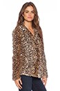 view 3 of 4 Leopard Faux Fur Coat in Leopard