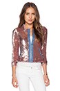 view 2 of 4 Sequin & Denim Jacket in Blue