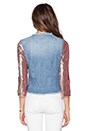 view 4 of 4 Sequin & Denim Jacket in Blue