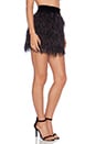 view 2 of 3 JUPE EN PLUMES in Black