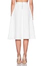 view 3 of 3 Full Mid-Length Skirt in Bright White
