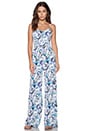 view 1 of 3 Photo Floral Jumpsuit in Turquoise