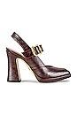 view 1 of 5 Jildie Sling Heel in French Burgundy
