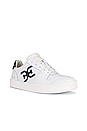 view 2 of 6 Ellie Sneaker in White & Black