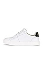 view 5 of 6 Ellie Sneaker in White & Black