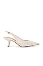 view 1 of 5 Bianka Sling Back Mesh Heel in Ivory