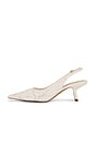 view 5 of 5 Bianka Sling Back Mesh Heel in Ivory