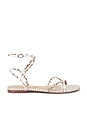 view 1 of 5 Ellina Braid Sandal in Ivory & Taupe Multi