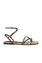 view 1 of 5 Ellina Sandal in Bronze Metallic