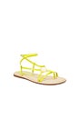 view 2 of 5 SANDALIA RILLIE in Dark Green Limon