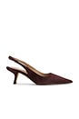 view 1 of 5 ESCARPIN BIANKA SLINGBACK in Cafe Noir Suede
