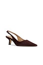 view 2 of 5 ESCARPIN BIANKA SLINGBACK in Cafe Noir Suede