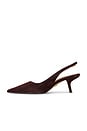 view 5 of 5 ESCARPIN BIANKA SLINGBACK in Cafe Noir Suede