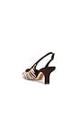 view 3 of 5 ESCARPIN BIANKA SLING 3  in Chocolate & Ivory