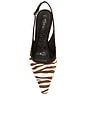 view 4 of 5 ESCARPIN BIANKA SLING 3  in Chocolate & Ivory