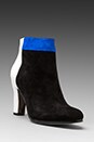 view 2 of 5 Shay Bootie en Black/Bright Blue/Snow White in Black & Bright Blue & Snow White