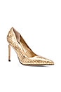 view 2 of 5 Dea Heel in Gold Snake Print