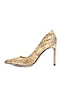 view 5 of 5 Dea Heel in Gold Snake Print