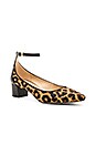 view 2 of 5 Lola Leopard Calf Hair Heel in Brown & Black
