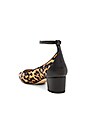 view 3 of 5 Lola Leopard Calf Hair Heel in Brown & Black
