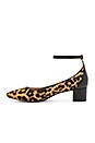 view 5 of 5 Lola Leopard Calf Hair Heel in Brown & Black