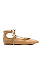 view 1 of 5 Rosie Flat in Camel Suede