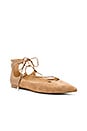 view 2 of 5 Rosie Flat in Camel Suede